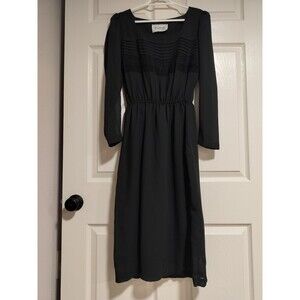 Ferrali by Phillipe Black Vintage 1970s/1980s Party Dress Size S
